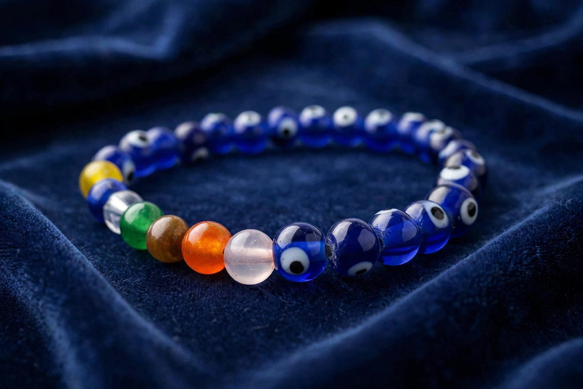 Divine Evil Eye 7 Chakra Energy Bracelet