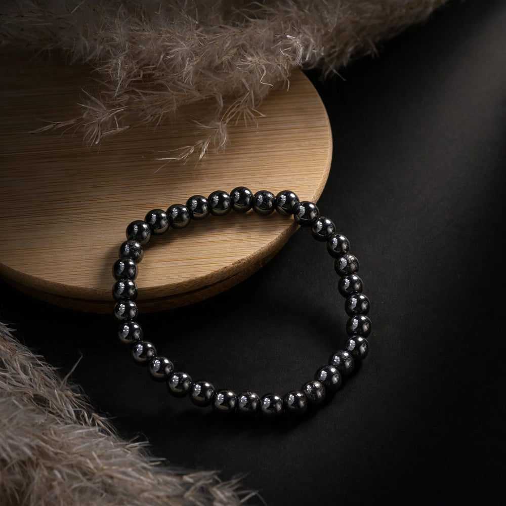 Premium Magnetic Hematite Gemstone Bracelet