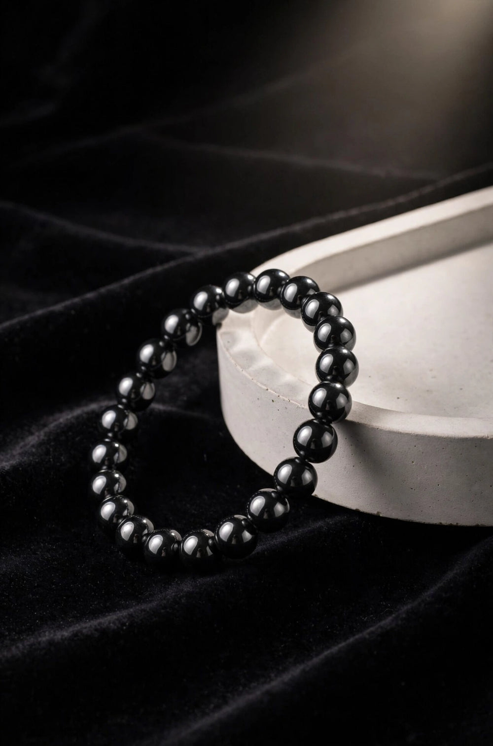 Kalavati Agate Authentic Hematite Beaded Bracelet