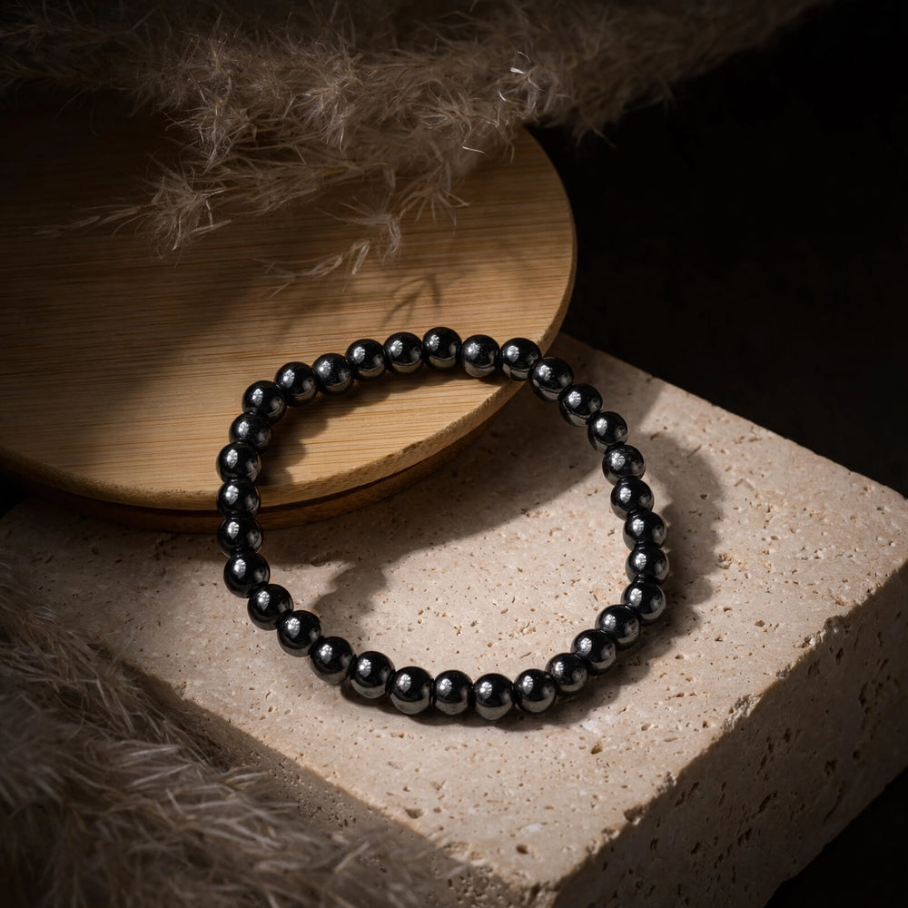 Premium Magnetic Hematite Gemstone Bracelet