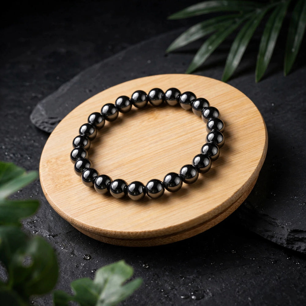 Kalavati Agate Authentic Hematite Beaded Bracelet
