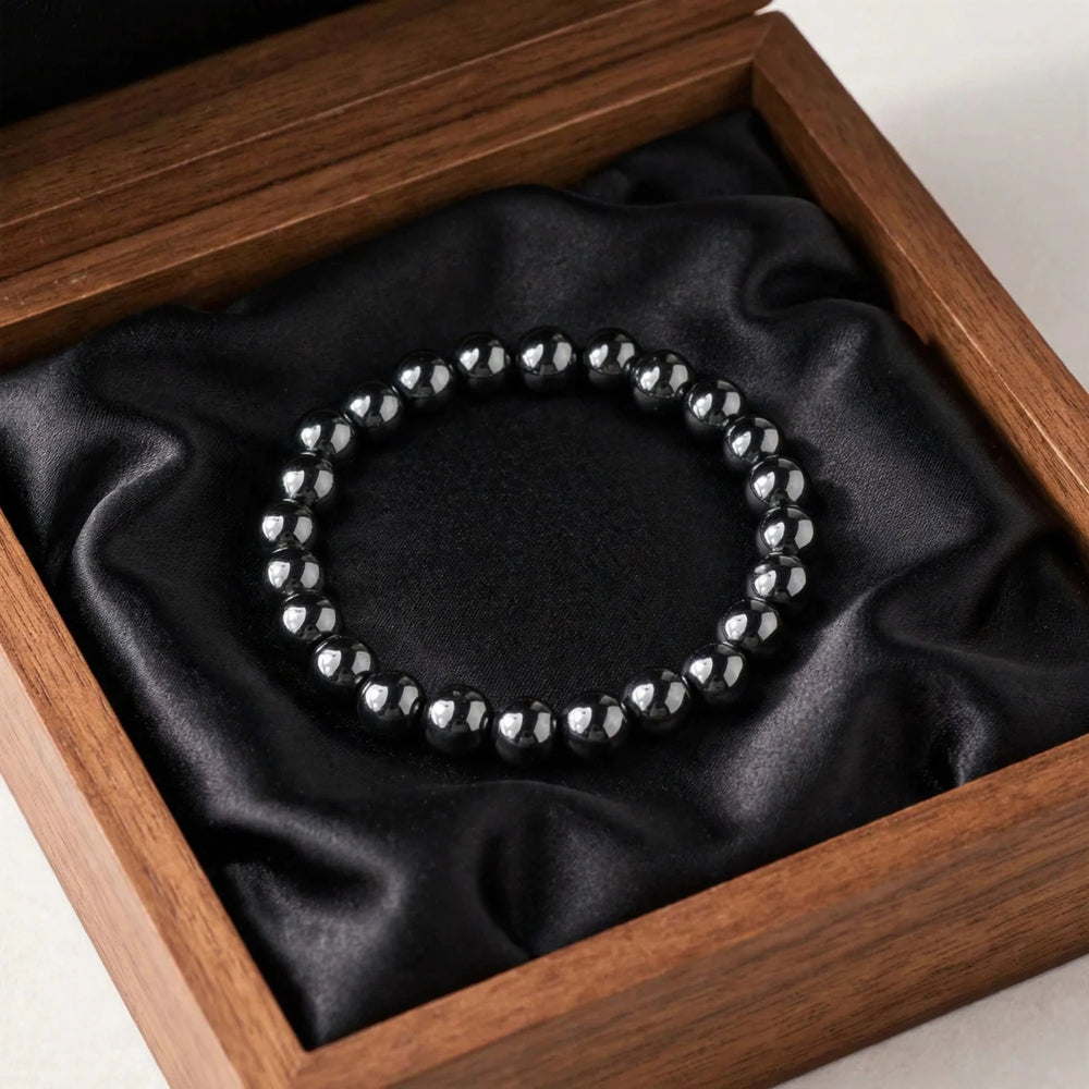 Kalavati Agate Authentic Hematite Beaded Bracelet