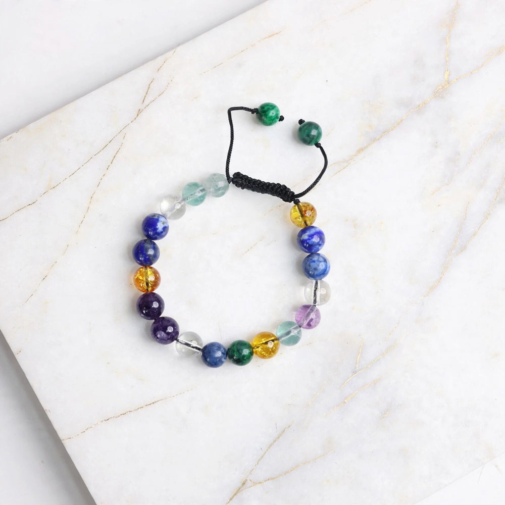 Kalavati Agate Authentic Multi Crystal Chakra Dori Bracelet