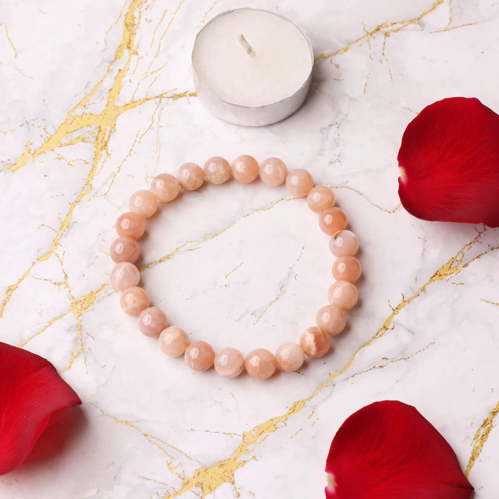 Kalavati Agate Divine Peach Moonstone Energy Bracelet