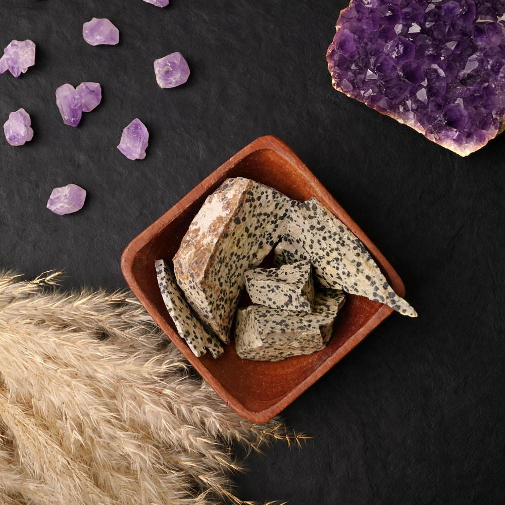 Kalavati Agate Premium Raw Dalmatian Jasper Stone