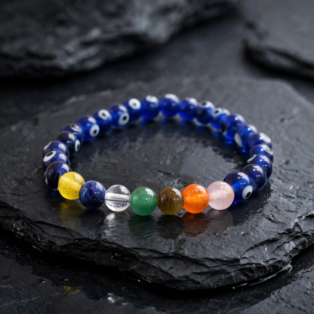 Divine Evil Eye 7 Chakra Energy Bracelet