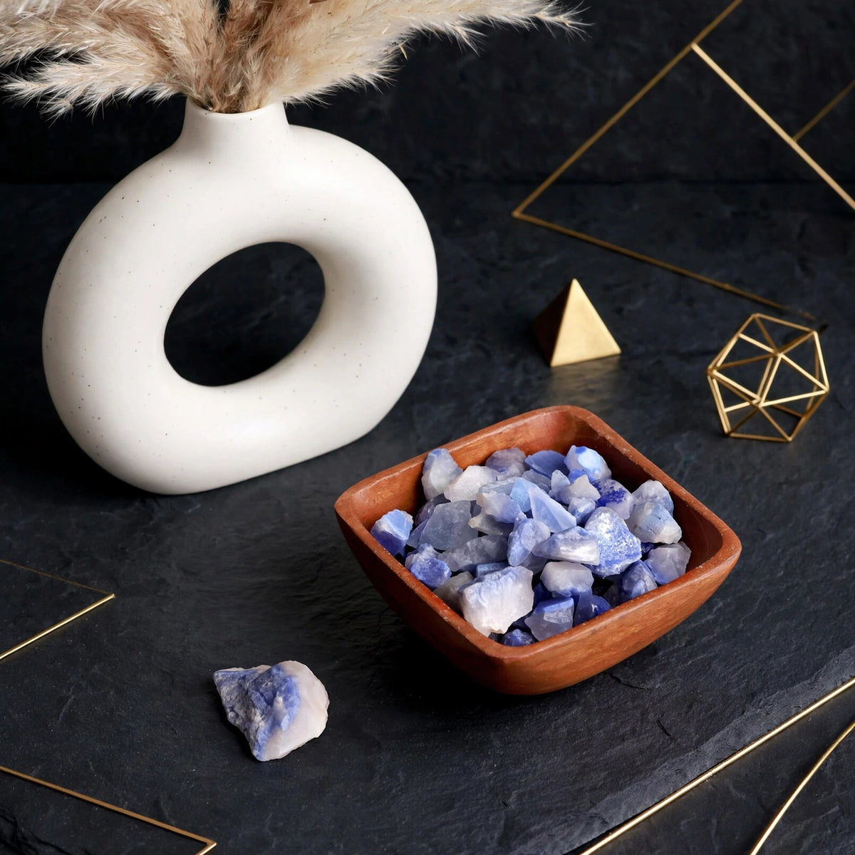 Kalavati Agate Premium Raw Dumortierite Stone