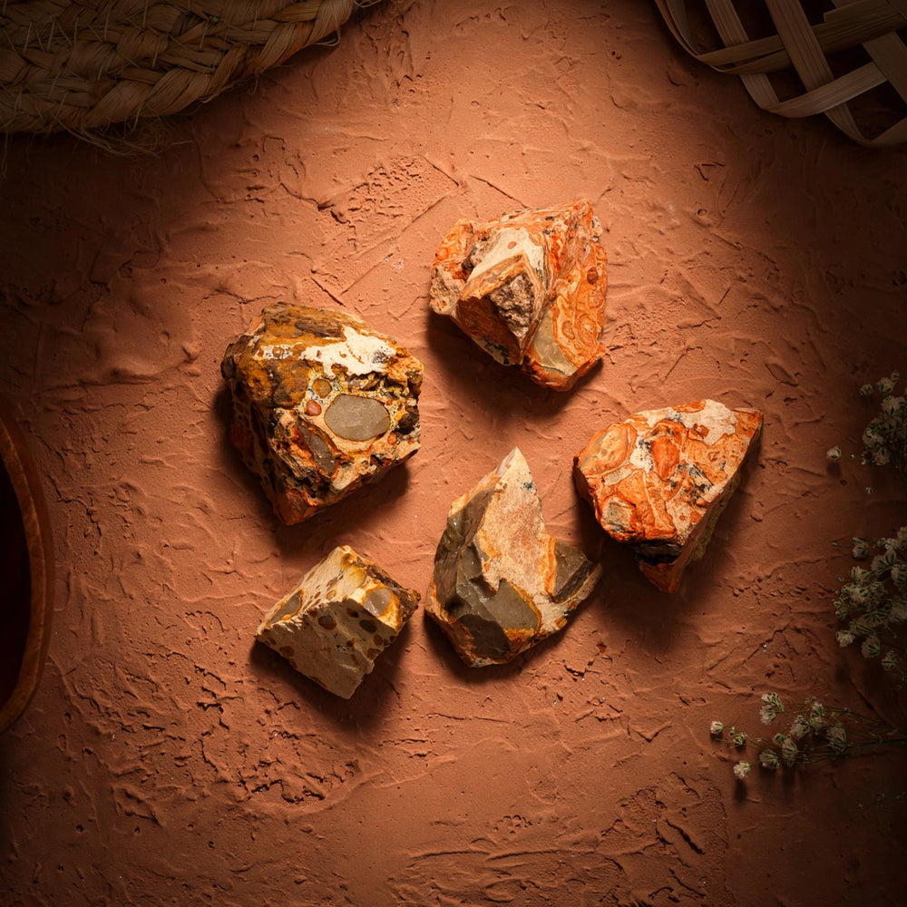 Kalavati Agate Premium Raw Leopard Skin Jasper Stone