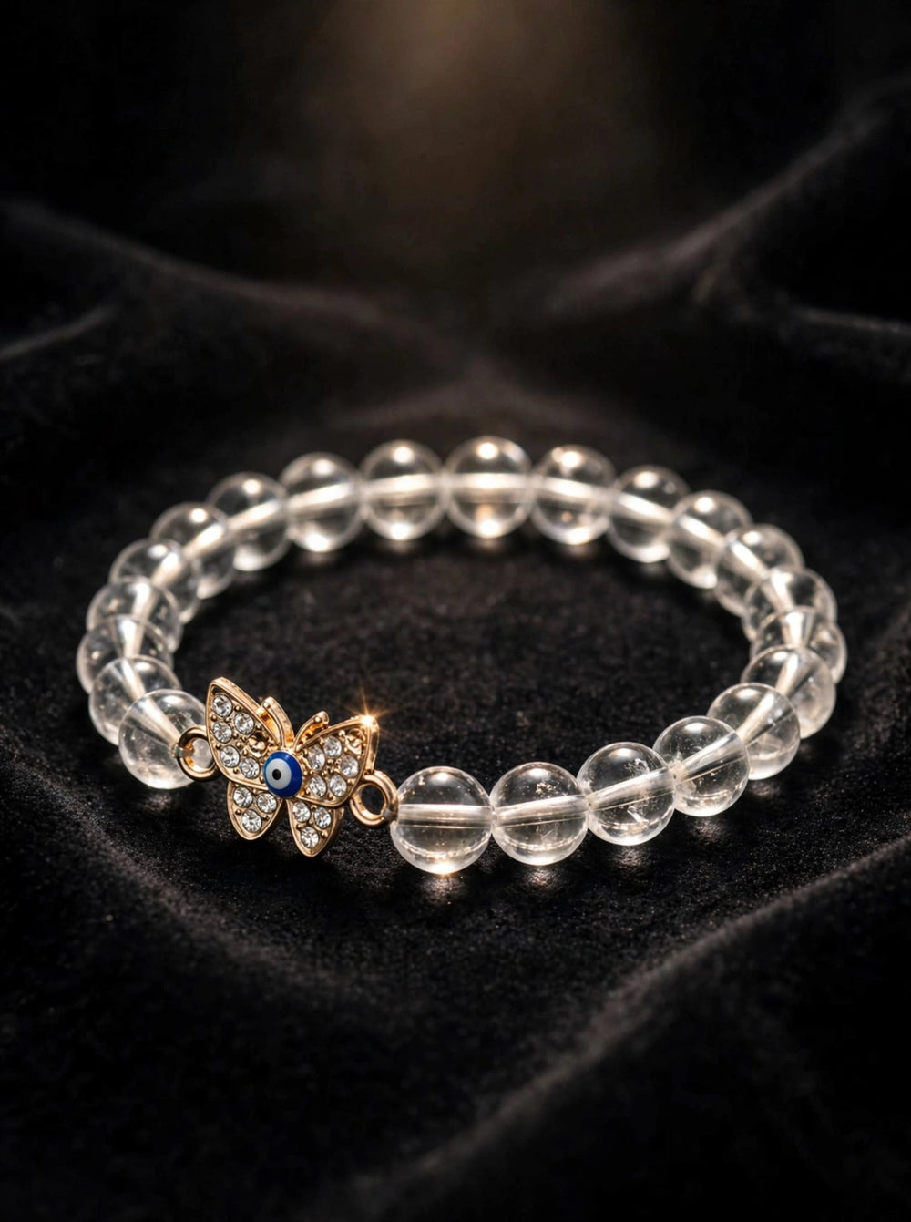 Divine Clear Quartz Butterfly Energy Bracelet