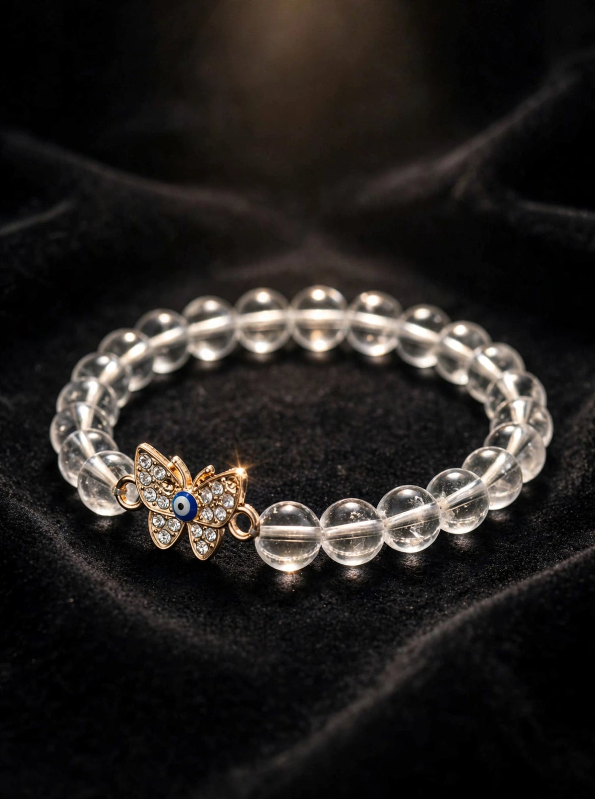 Divine Clear Quartz Butterfly Energy Bracelet