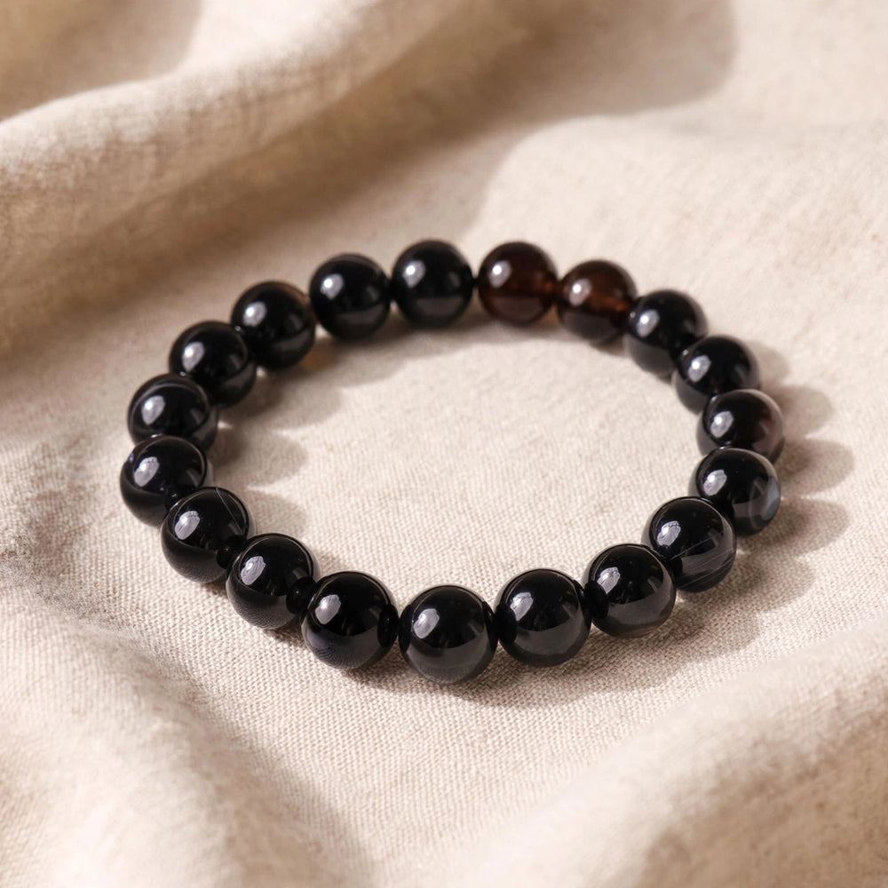 Authentic Black Onyx Beaded Bracelet