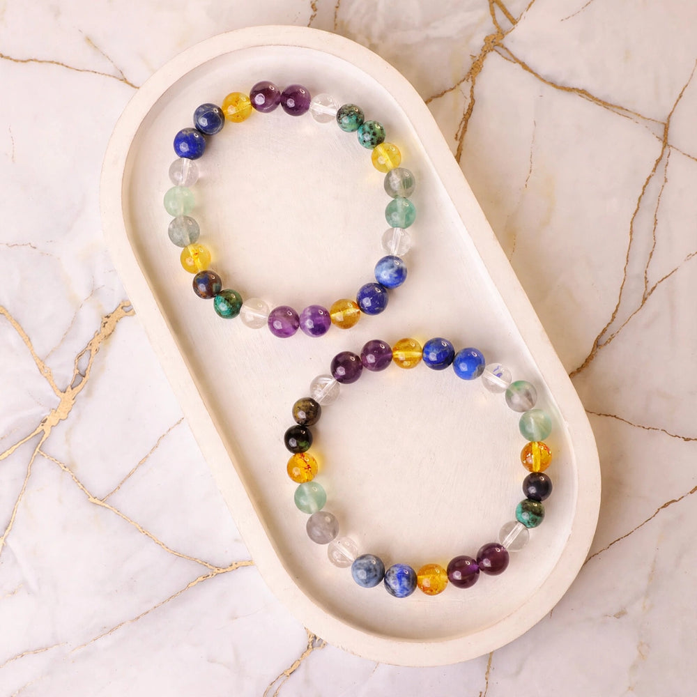 Kalavati Agate Seven Chakra Spiritual Bracelet