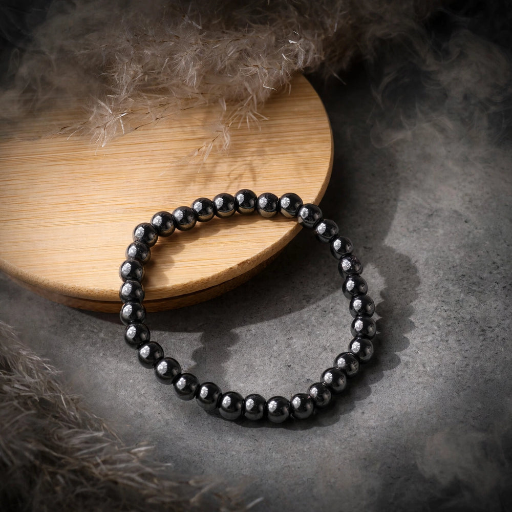 Premium Magnetic Hematite Gemstone Bracelet