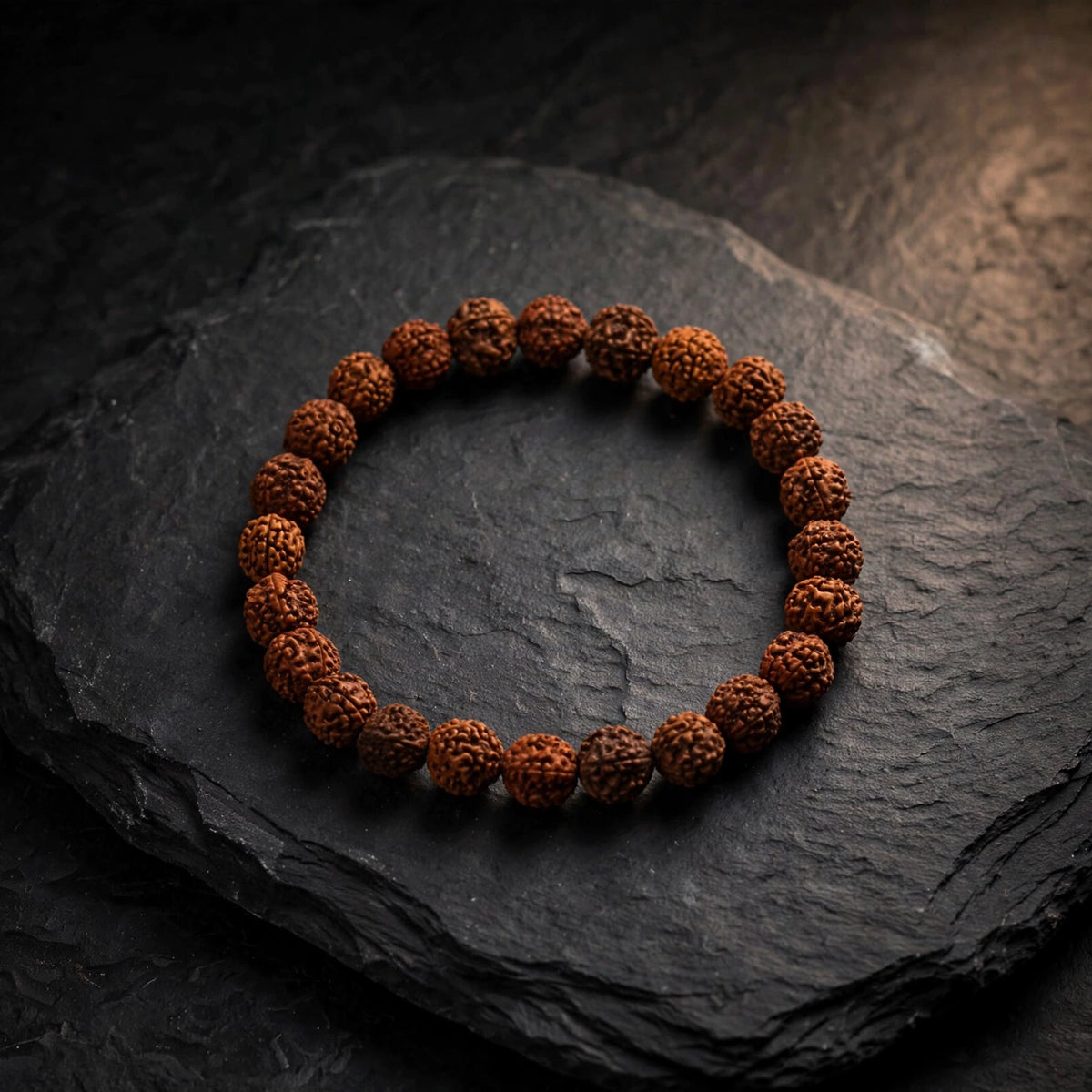 Kalavati Agate Natural Rudraksha Spiritual Bracelet