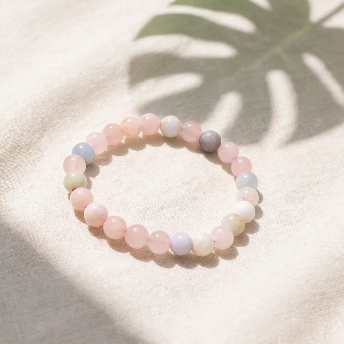 Authentic Morganite Beaded Bracelet