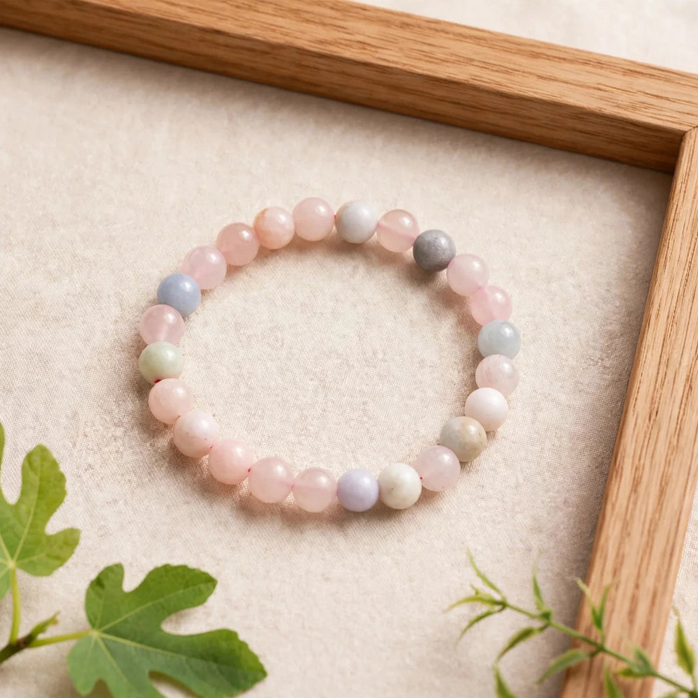 Authentic Morganite Beaded Bracelet