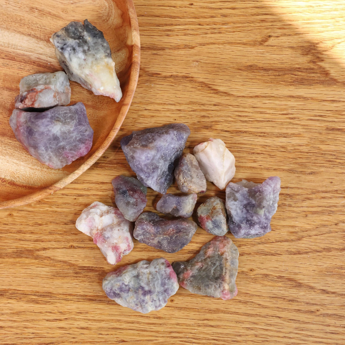 Kalavati Agate Premium Raw Plum Blossom Tourmaline Stone