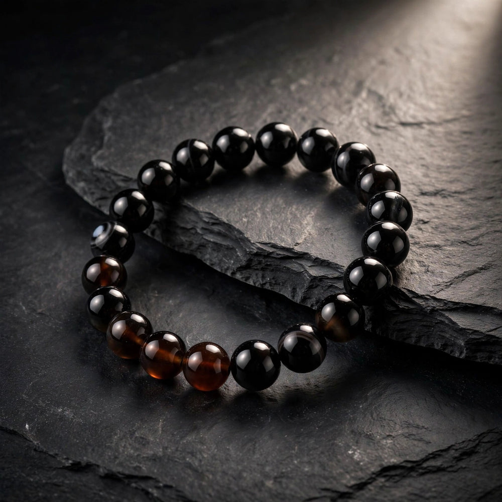 Authentic Black Onyx Beaded Bracelet