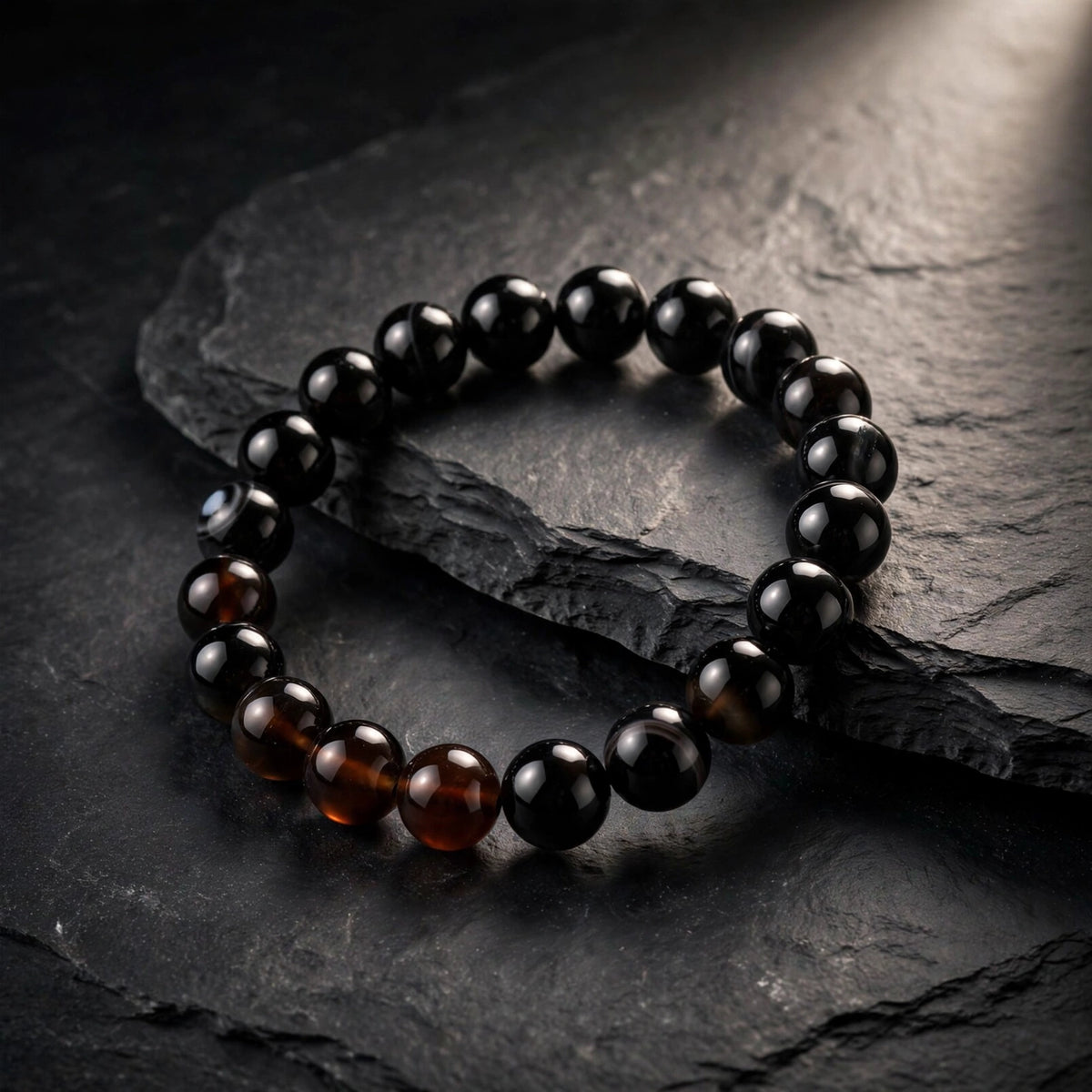 Authentic Black Onyx Beaded Bracelet