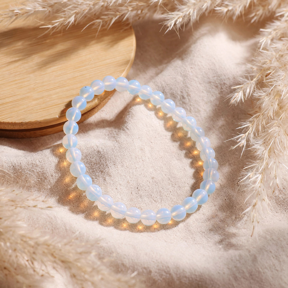 Kalavati Agate Authentic Opalite Beaded Bracelet