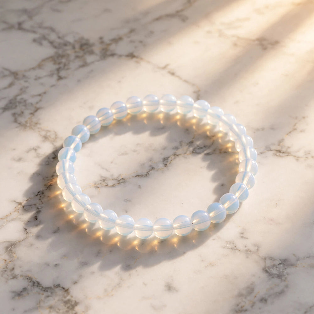 Kalavati Agate Authentic Opalite Beaded Bracelet