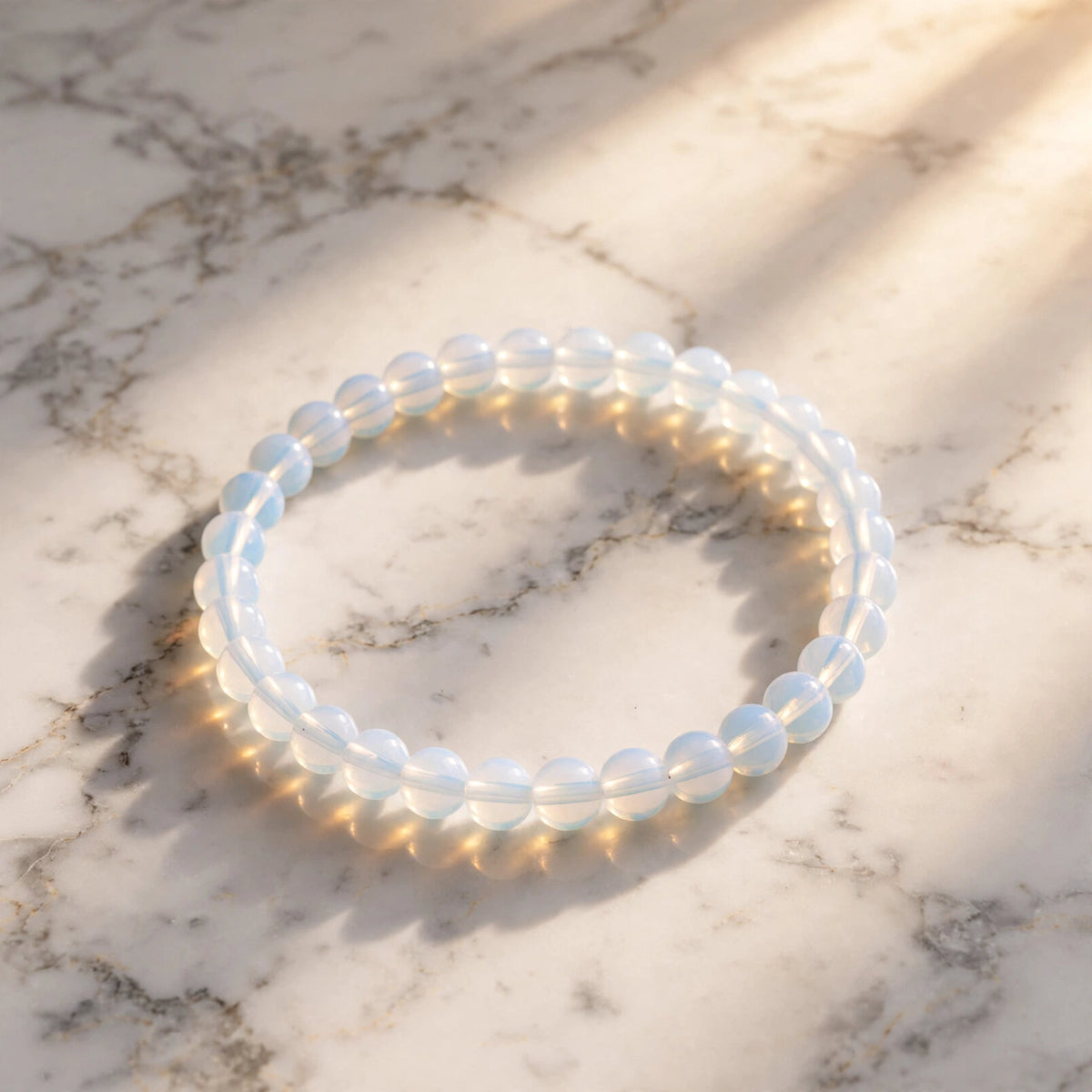 Kalavati Agate Authentic Opalite Beaded Bracelet