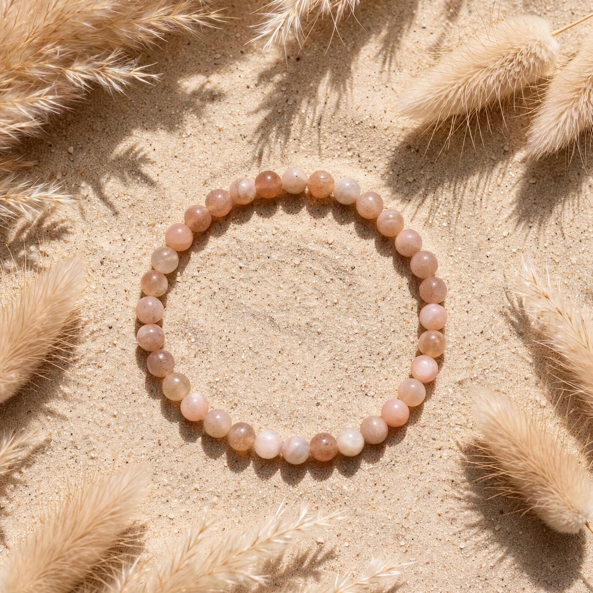 Kalavati Agate Divine Peach Moonstone Energy Bracelet