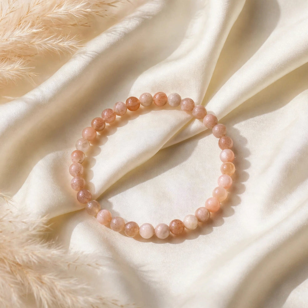 Kalavati Agate Divine Peach Moonstone Energy Bracelet