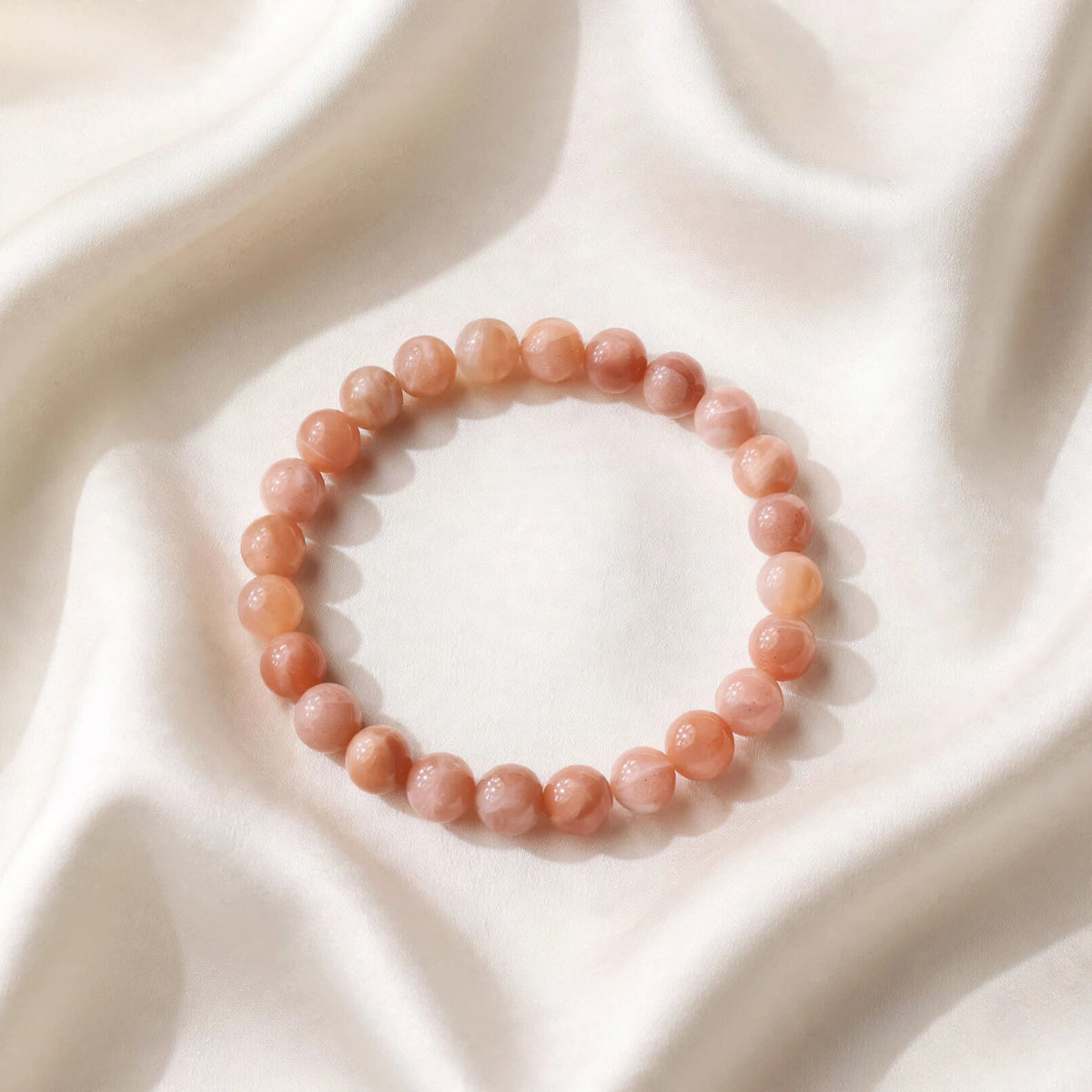 Kalavati Agate Divine Peach Moonstone Energy Bracelet