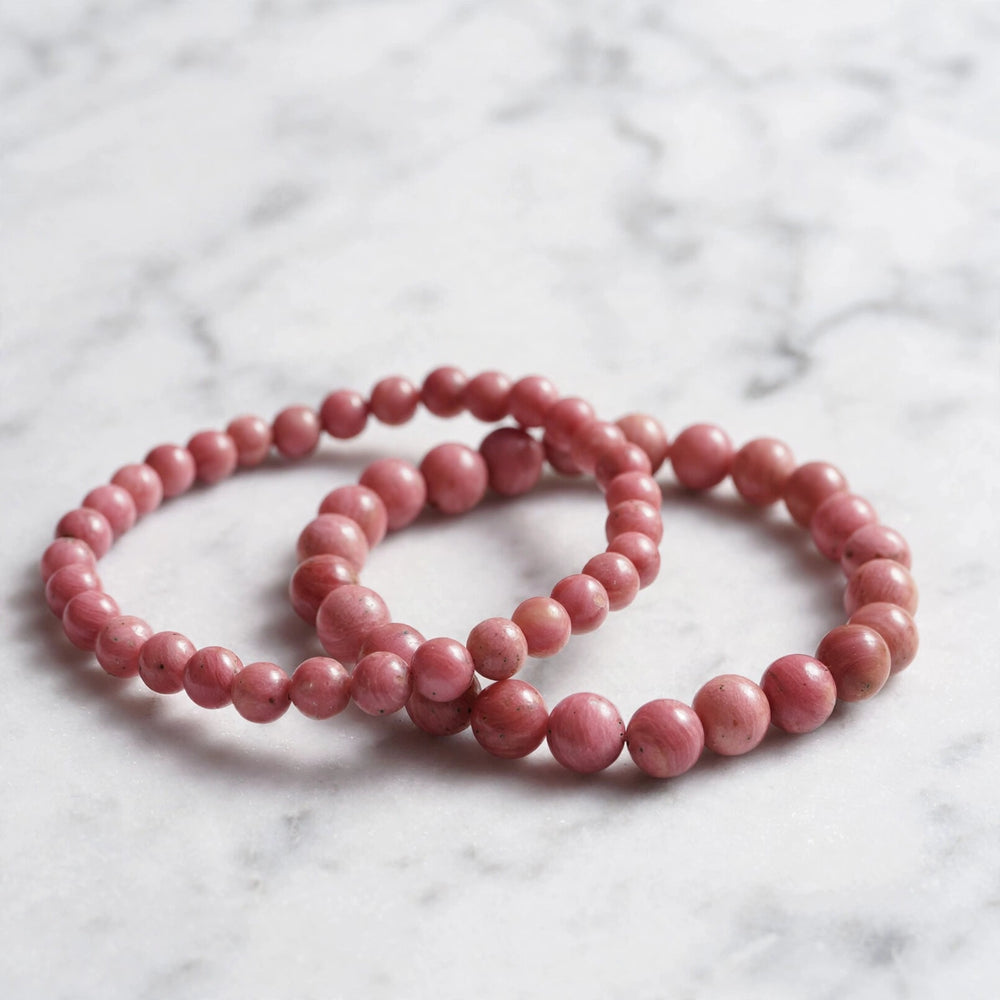Kalavati Agate Authentic Rhodochrosite Beaded Bracelet
