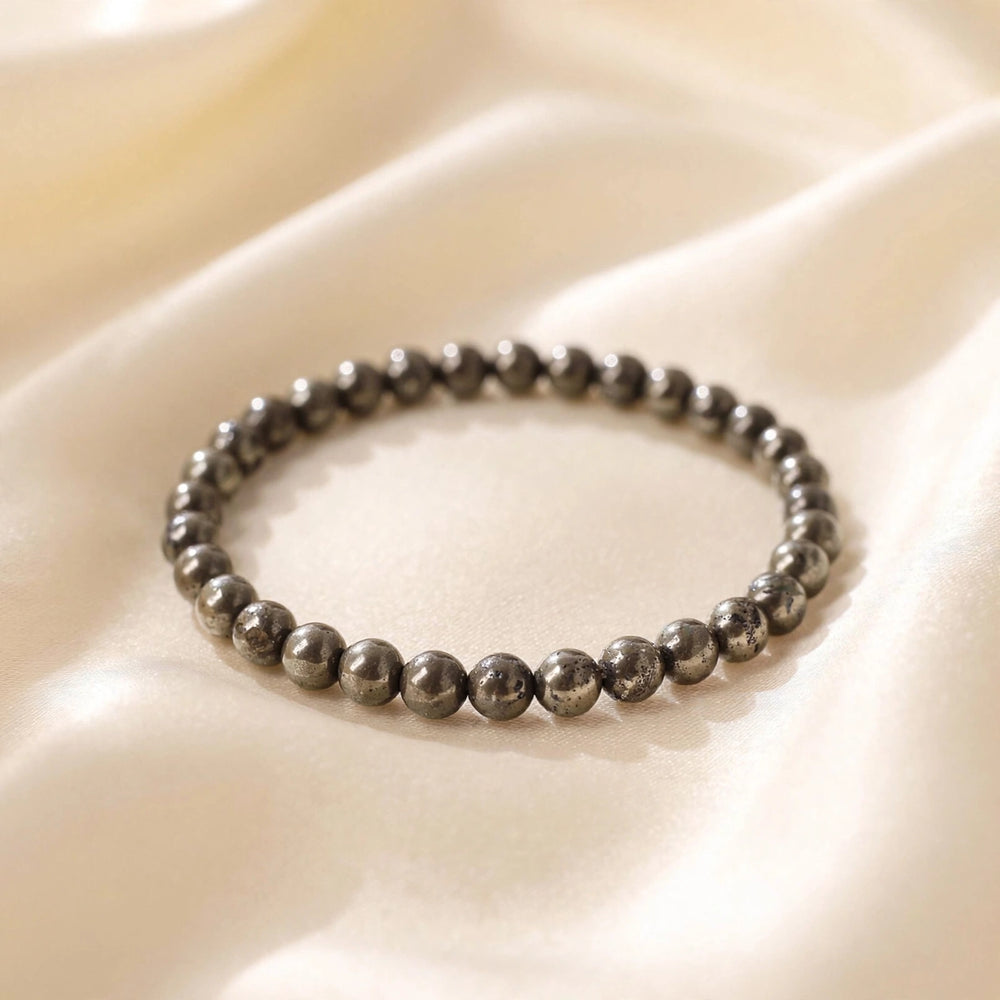 Kalavati Agate Authentic Pyrite Crystal Bracelet