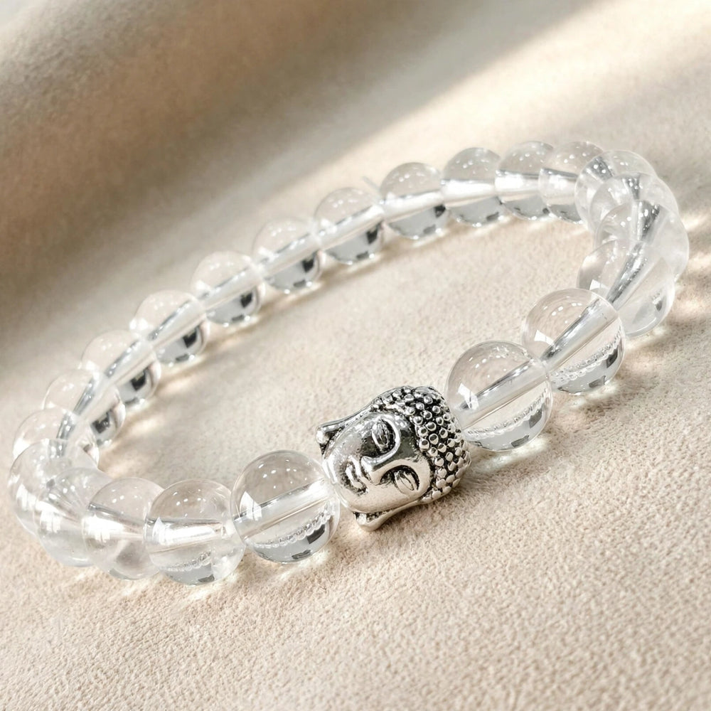 Divine Clear Quartz Buddha Energy Bracelet