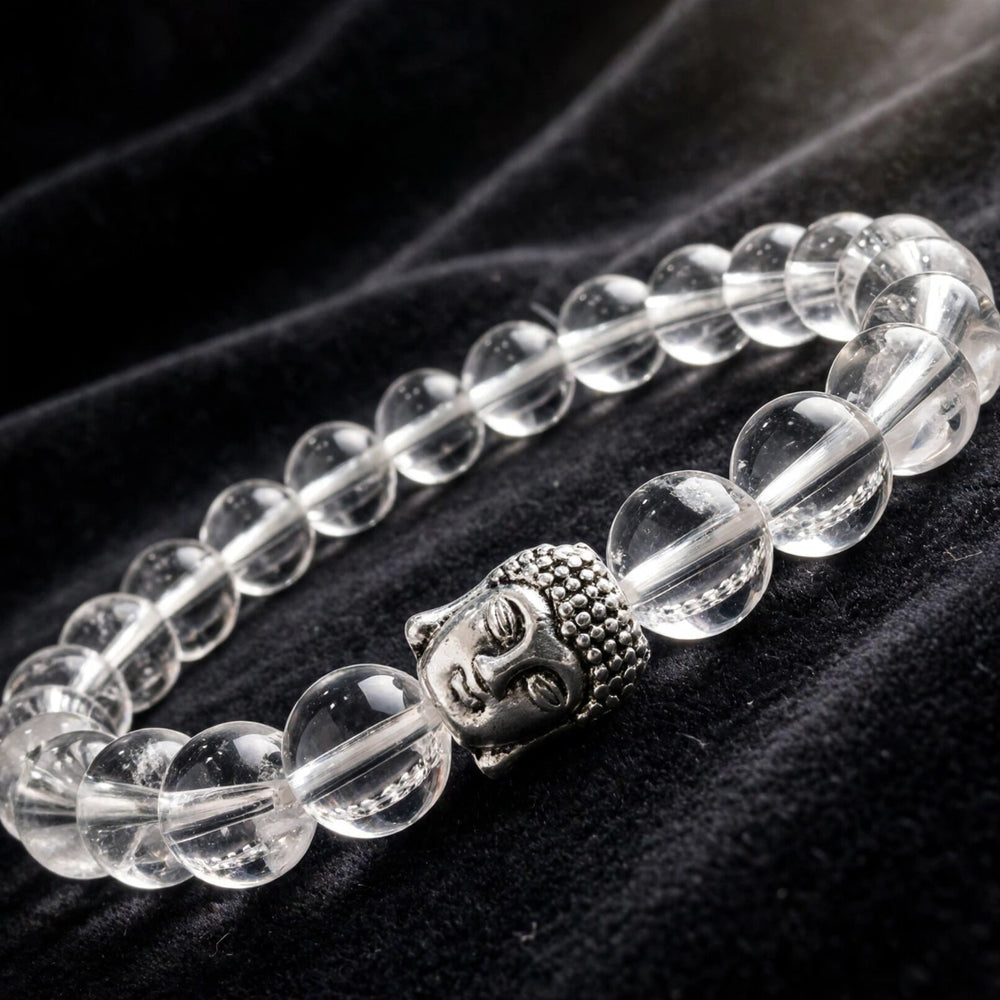 Divine Clear Quartz Buddha Energy Bracelet