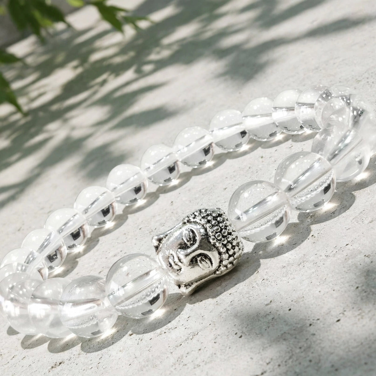 Divine Clear Quartz Buddha Energy Bracelet