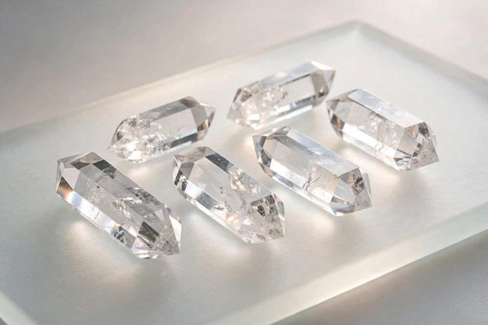 Kalavati Agate Premium Clear Quartz Double Terminated Point