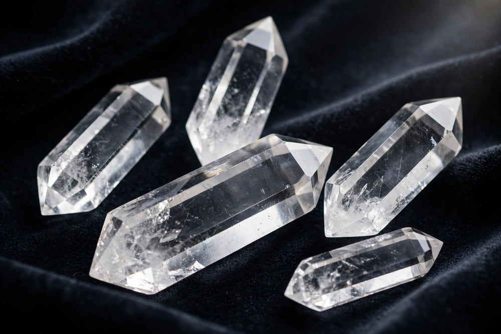 Kalavati Agate Premium Clear Quartz Double Terminated Point