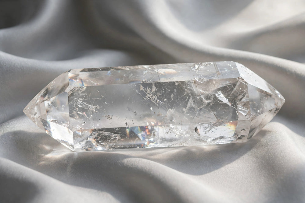 Kalavati Agate Premium Clear Quartz Double Terminated Point