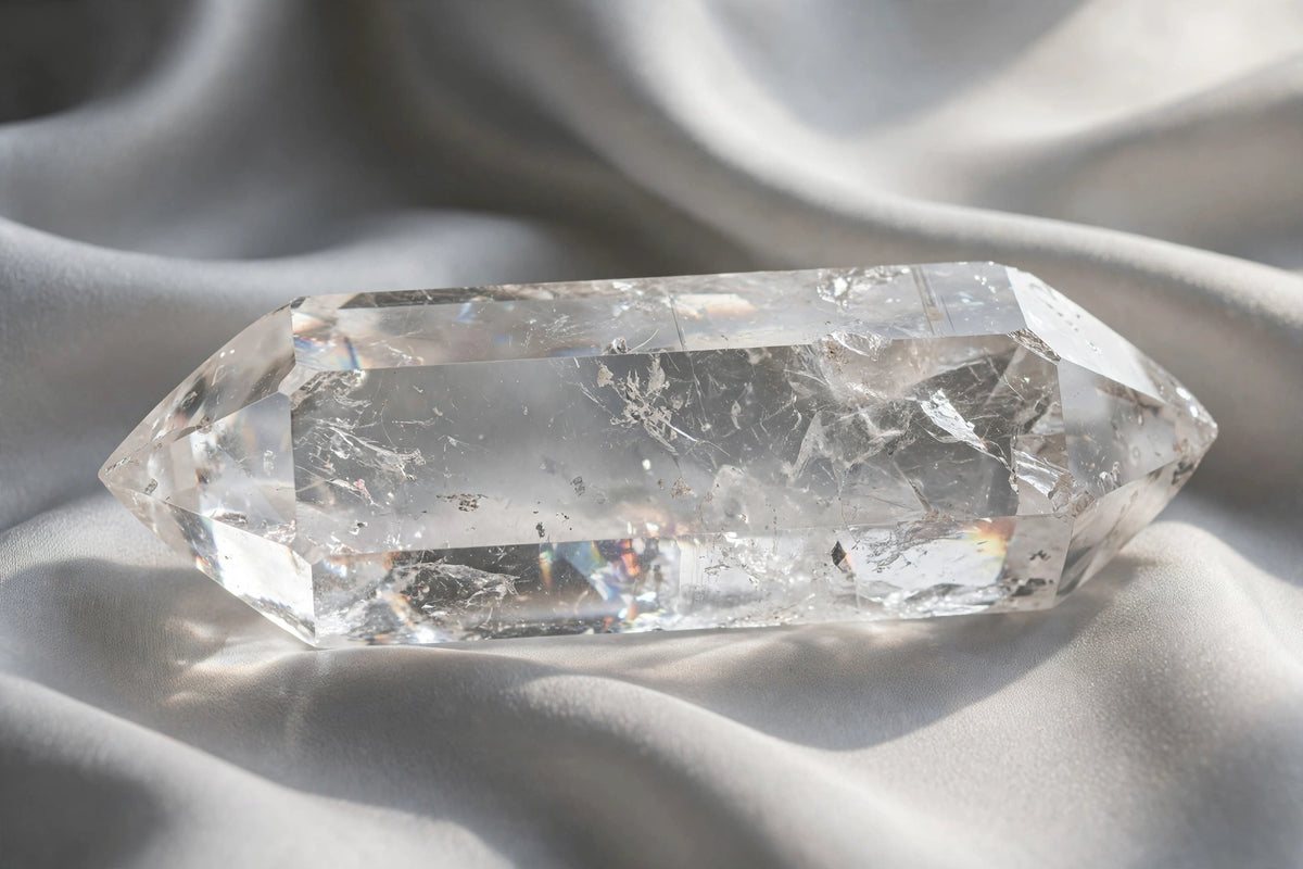 Kalavati Agate Premium Clear Quartz Double Terminated Point