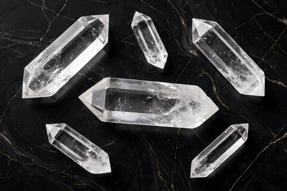 Kalavati Agate Premium Clear Quartz Double Terminated Point