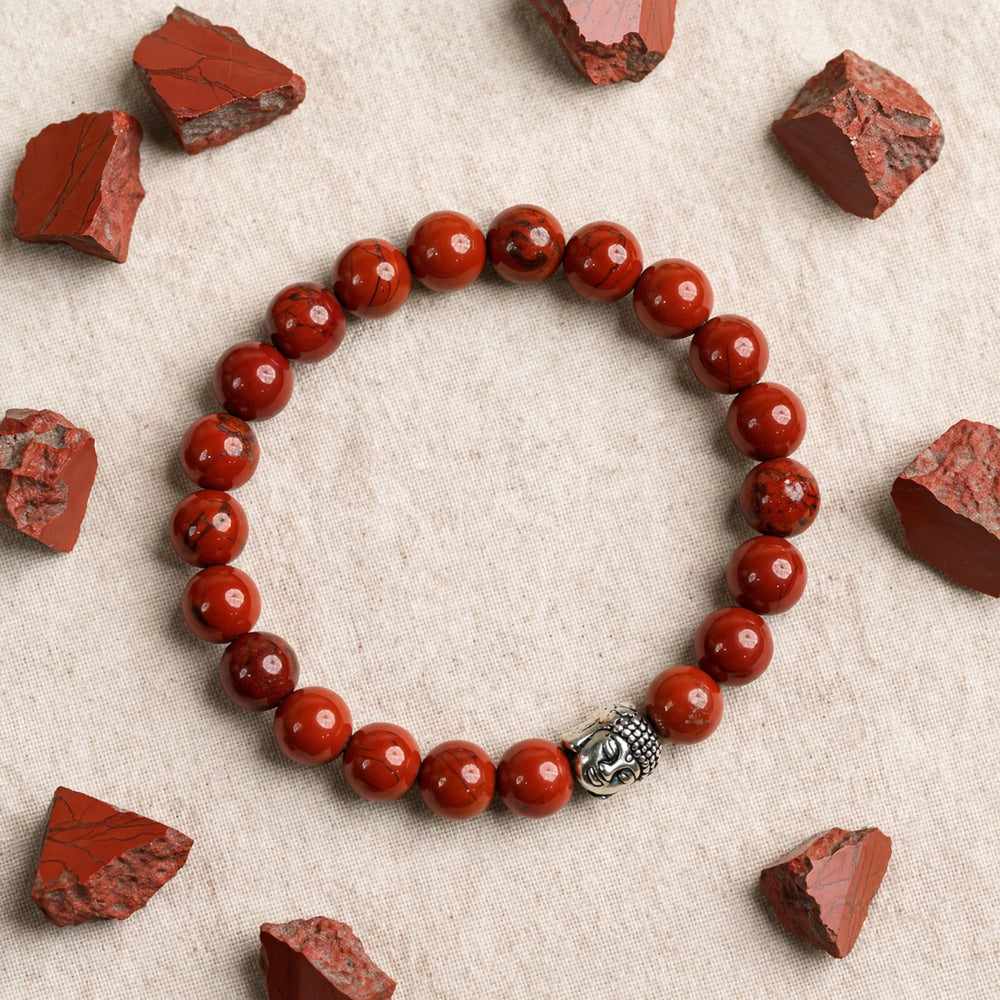 Divine Red Jasper Buddha Energy Bracelet