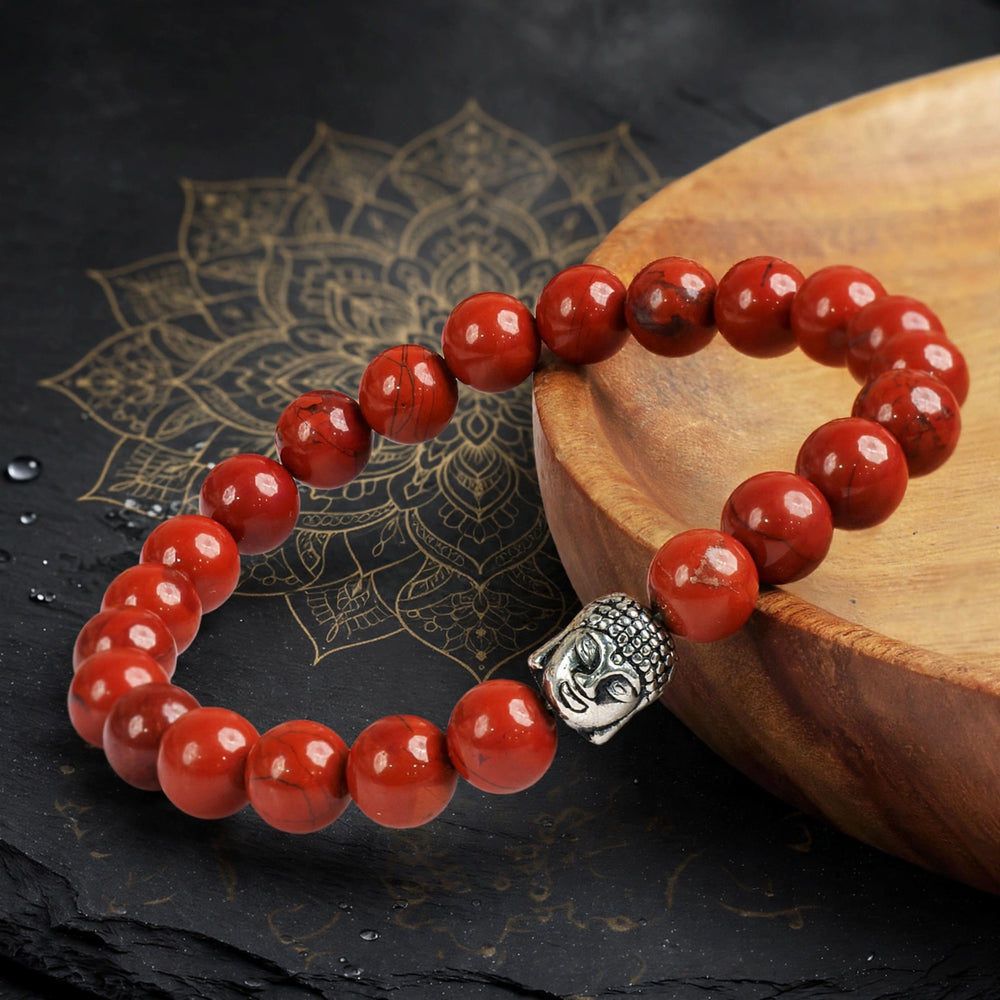 Divine Red Jasper Buddha Energy Bracelet