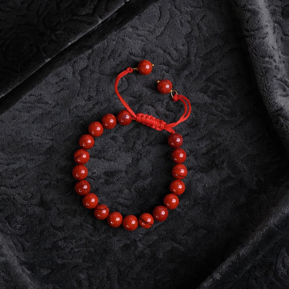 Authentic Red Jasper Adjustable Bracelet
