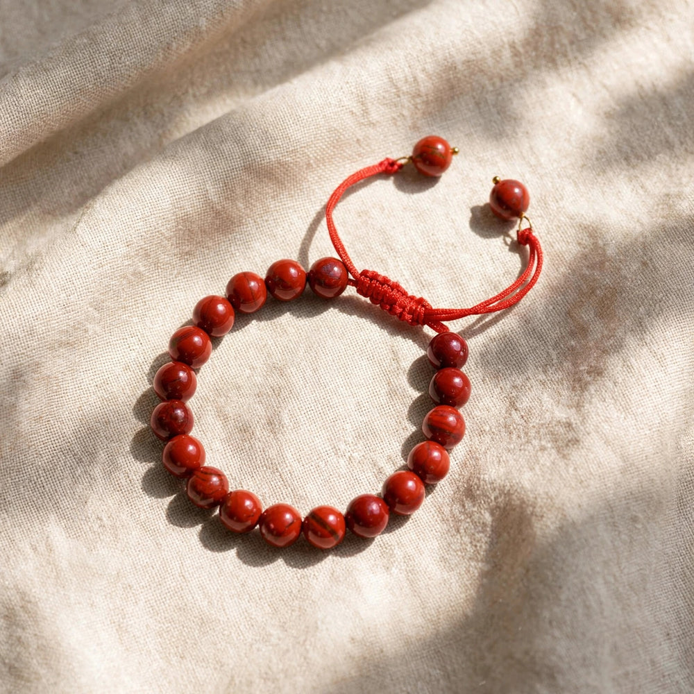 Authentic Red Jasper Adjustable Bracelet