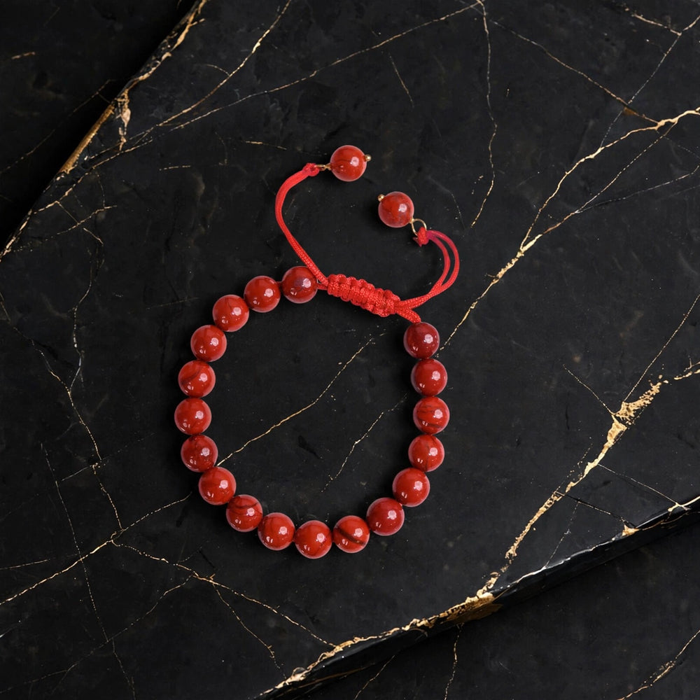 Authentic Red Jasper Adjustable Bracelet