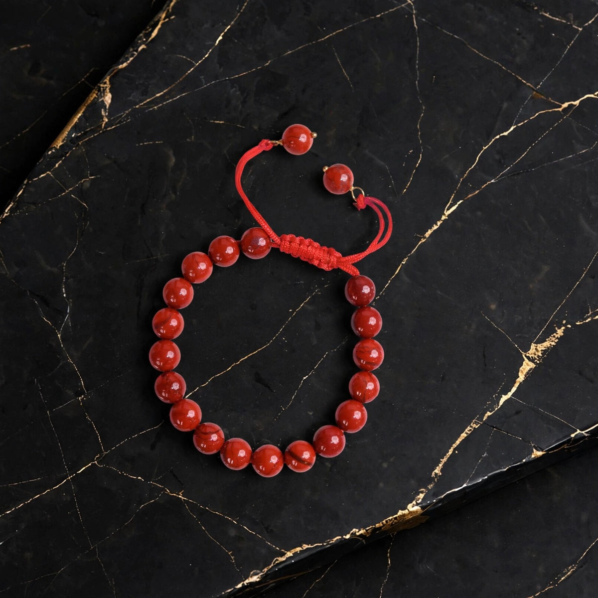 Authentic Red Jasper Adjustable Bracelet