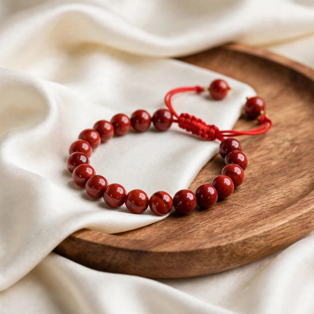 Authentic Red Jasper Adjustable Bracelet