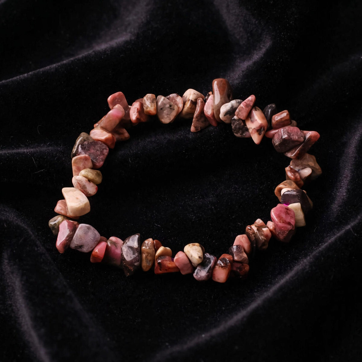 Premium Rhodonite Chipstone Bracelet