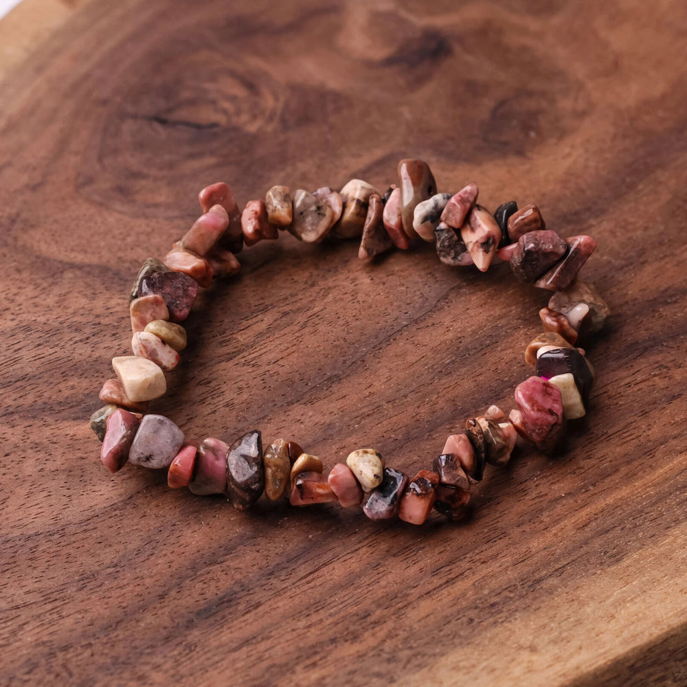 Premium Rhodonite Chipstone Bracelet