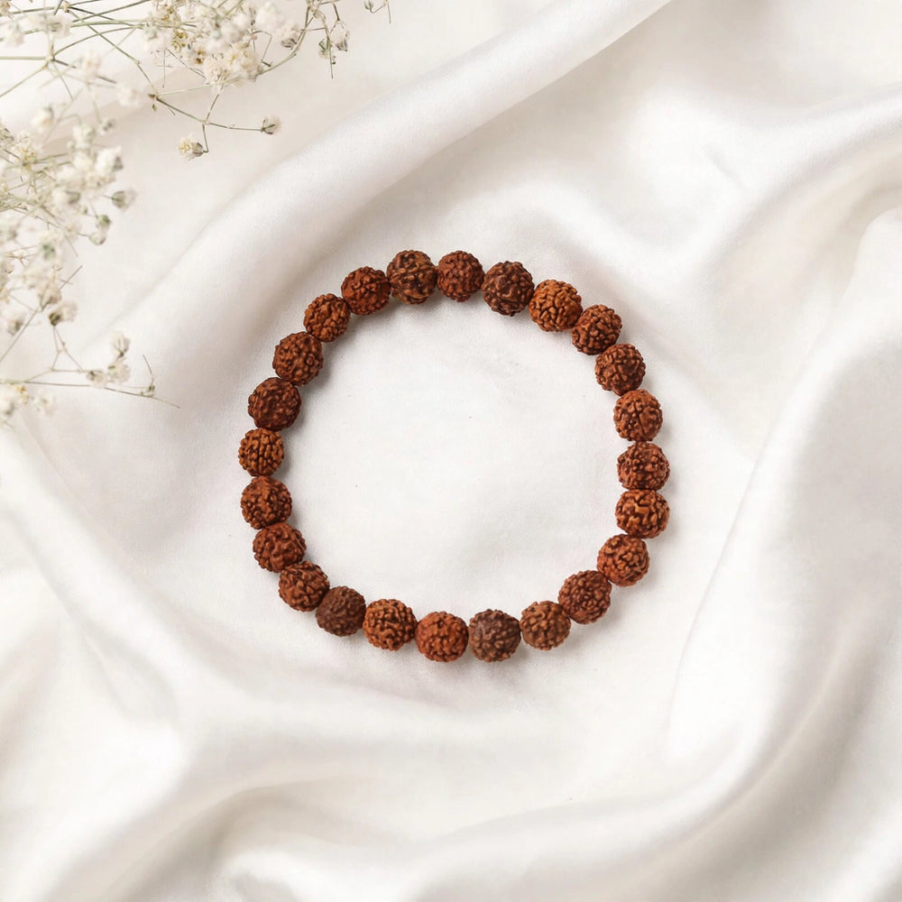 Kalavati Agate Natural Rudraksha Spiritual Bracelet
