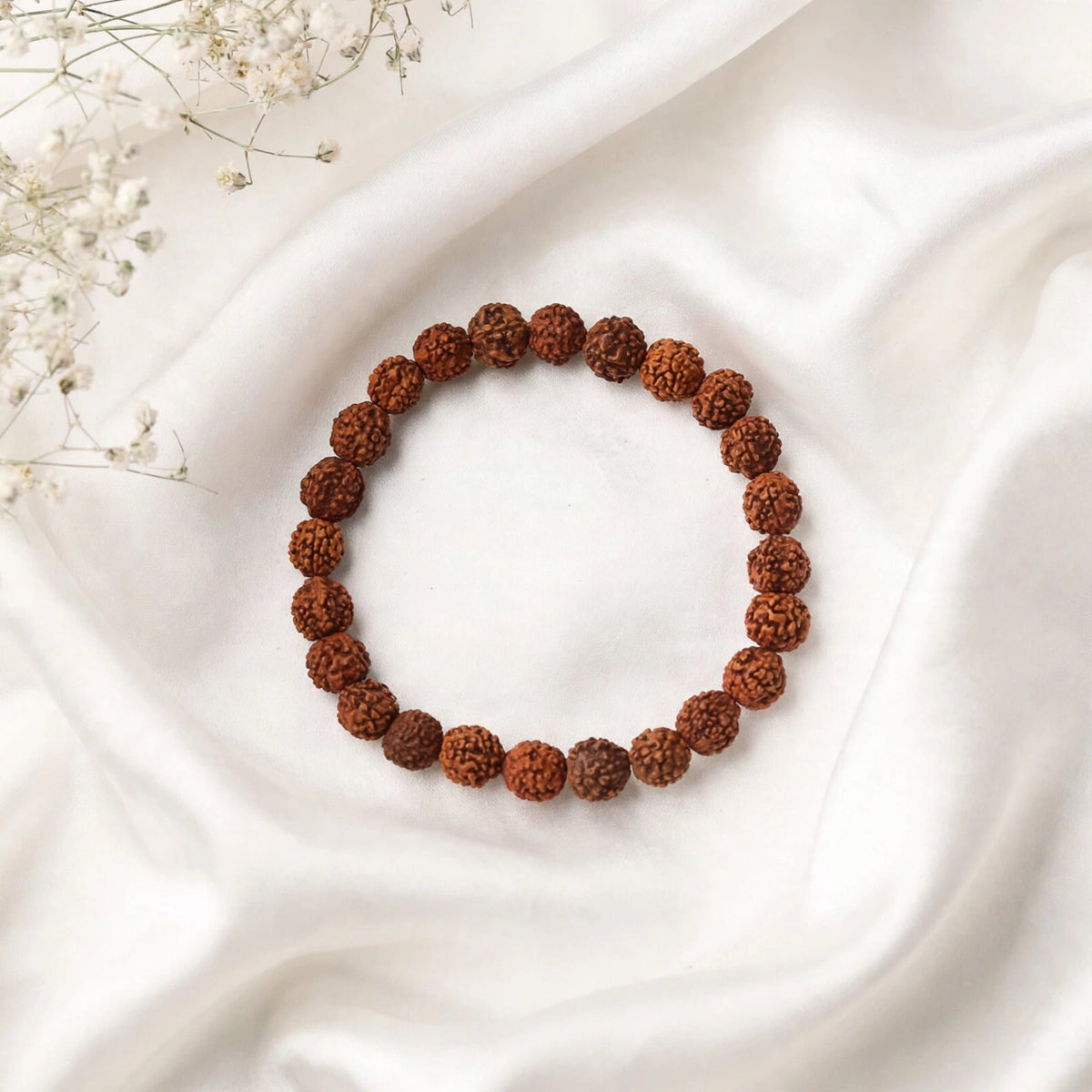 Kalavati Agate Natural Rudraksha Spiritual Bracelet